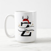 Mug Christmas Letter Z Alphabet  (Gauche)