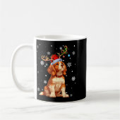 Mug Christmas Lights Cavalier King Charles Spaniel Xma (Gauche)