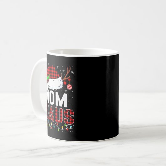 Mug Christmas Lights Mom Claus Family Matching Xmas Pa (Devant gauche)