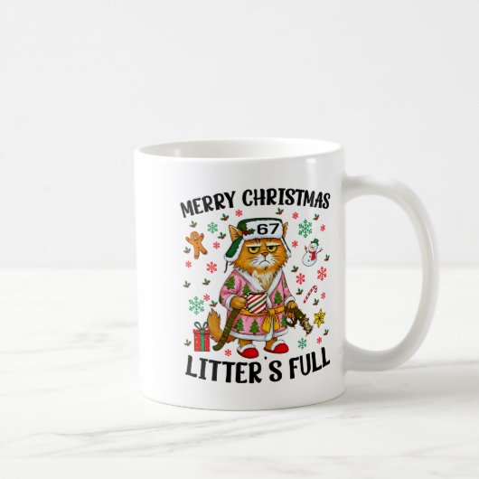 Mug Christmas Litter’s Full 67 Xmas Funny Kitty Gift C (Droite)