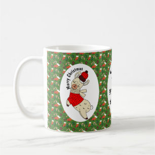 Mug Christmas Llama Funny Motif Personnalisé