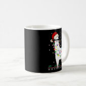 Mug Christmas Llama Santa Hat Ugly Xmas Tree Alpaca Gi (Devant droit)
