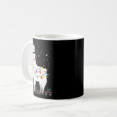 Mug Christmas Llama Santa Hat Ugly Xmas Tree Alpaca Gi (Devant gauche)
