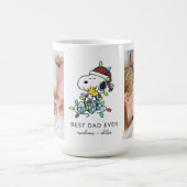 Mug Christmas Love and Lights - Meilleur papa photo (Centre)