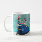 Mug Christmas Love Dancing Couple Glittering Trees (Gauche)