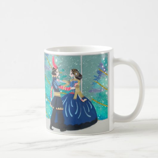 Mug Christmas Love Dancing Couple Glittering Trees (Droite)