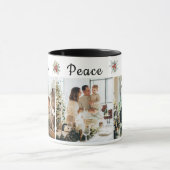 Mug Christmas Love Peace Joy Trois photos (Centre)