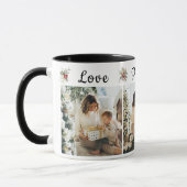 Mug Christmas Love Peace Joy Trois photos (Gauche)
