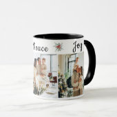 Mug Christmas Love Peace Joy Trois photos (Devant droit)
