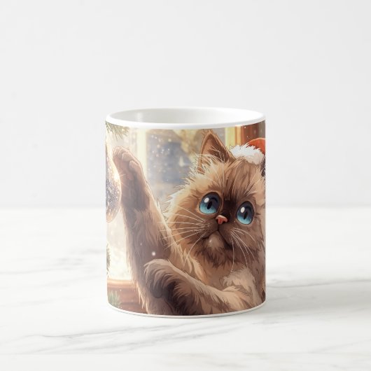 Mug “Christmas Magic: Ragdoll Cat” Cute Ragdoll Cat (Centre)