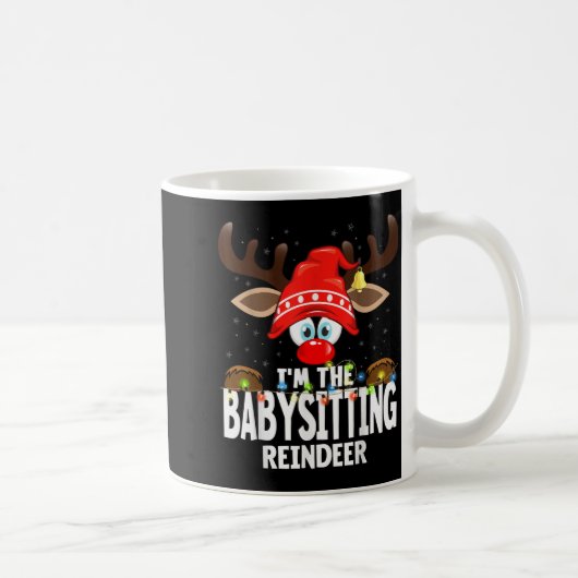 Mug Christmas Matching I'm The Babysitting Reindeer (Droite)