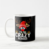 Mug Christmas Matching I'm The Crazy Reindeer  (Gauche)