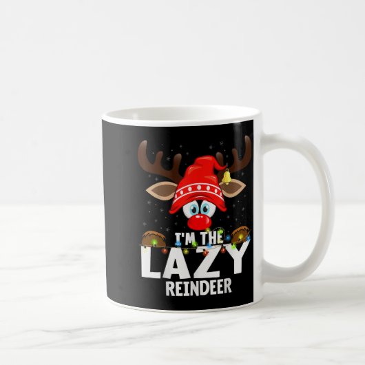 Mug Christmas Matching I'm The Lazy Reindeer (Droite)