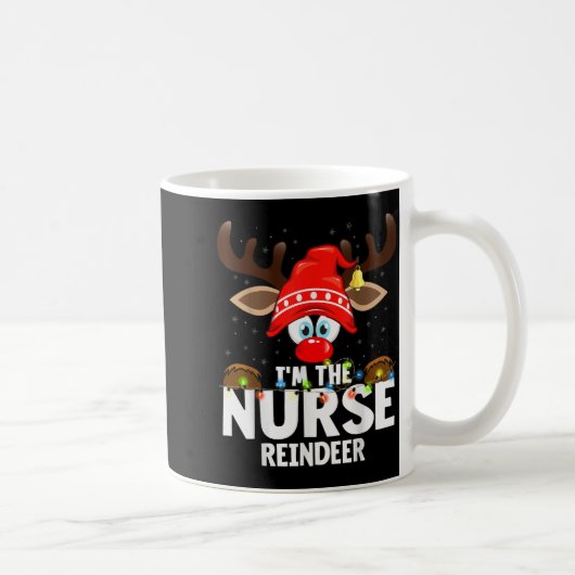 Mug Christmas Matching I'm The Nurse Reindeer  (Droite)