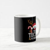 Mug Christmas Matching The Techie Reindeer Family  (Devant droit)