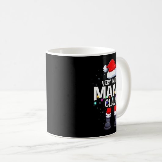 Mug Christmas Matching Very Merry Mama Claus Pjs  (Devant droit)