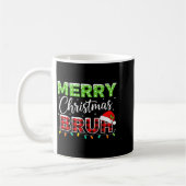 Mug Christmas Merry Christmas Bruh Buffalo Plaid Santa (Gauche)