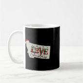 Mug Christmas Montana Xmas State Map Montana Christmas (Gauche)