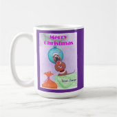 Mug Christmas Mouse wishing Merry Christmas  (Gauche)