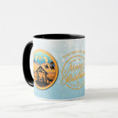 Mug Christmas Nativity Baby Jesus in Manger Scene (Devant gauche)