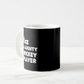 Mug Christmas Nice Naughty Hockey Player List Santa Ch (Devant gauche)