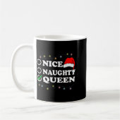 Mug Christmas Nice Or Naughty Or Queen Pajama  (Gauche)