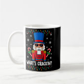 Mug Christmas Nutcracker Whats Crackin Funny Xmas Men (Gauche)