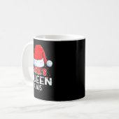 Mug Christmas Pajama Santa's Queen Claus Matching  (Devant gauche)