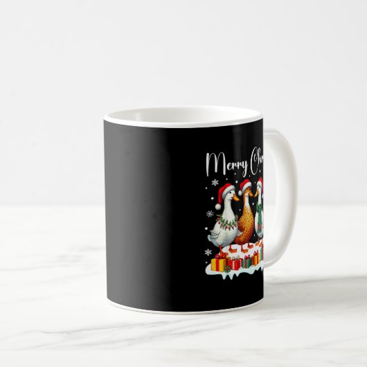 Mug Christmas Pajamas Goose Duck Christmas Outfit Goos (Devant droit)