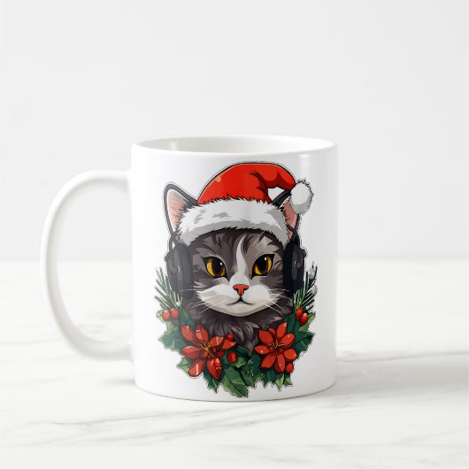 Mug Christmas Party Dj Edm Winter Festival Rave (Gauche)