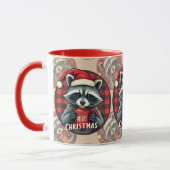 Mug Christmas Raccoon Cocoa Cheer (Gauche)