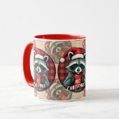 Mug Christmas Raccoon Cocoa Cheer (Devant gauche)