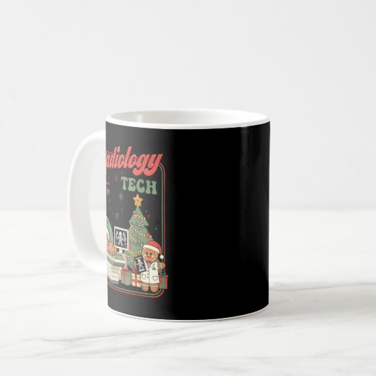 Mug Christmas Radiology Tech Funny Gingerbread Man Rad (Devant gauche)