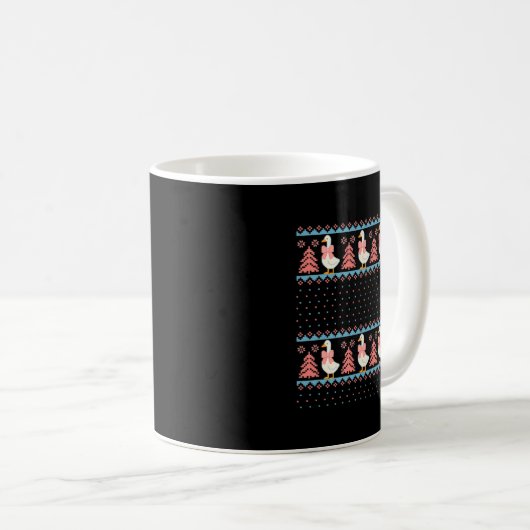 Mug Christmas Rch Goose Ugly Sweater Pajama Xmas Tree (Devant droit)