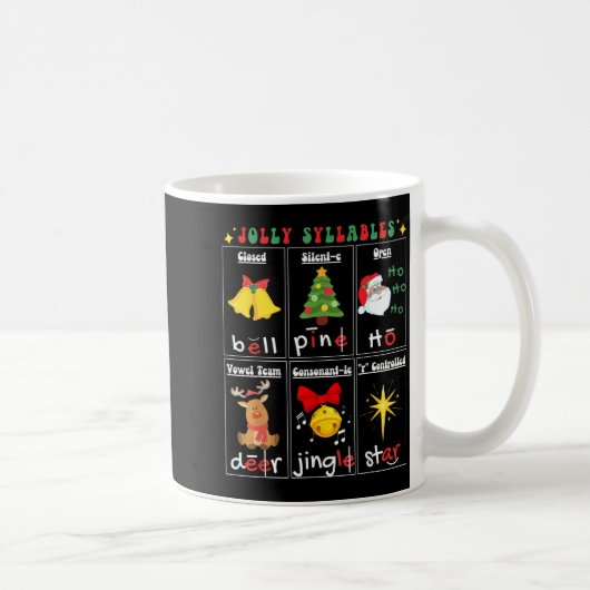 Mug Christmas Reading Teacher Syllable Types Phonemic (Droite)