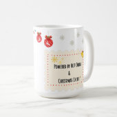 Mug Christmas Reindeer – Powered by Hot Cocoa & Cheer (Devant droit)