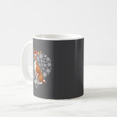 Mug Christmas Reindeer Santa Hat Basenji Lovers Xmas  (Devant gauche)