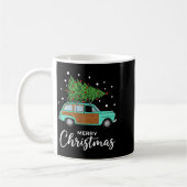 Mug Christmas Retro Car With Christmas Tree - Merry Me (Gauche)