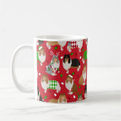 Mug Christmas Rough Collie (Gauche)