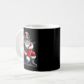 Mug Christmas Santa Claus Football Lineman Quarterback (Devant gauche)