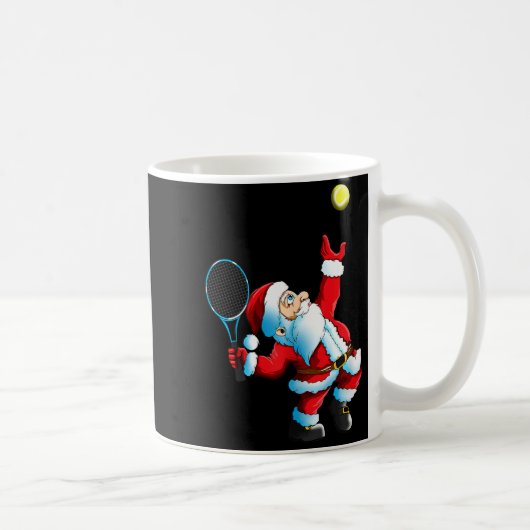 Mug Christmas Santa Claus Tennis Game Tennis Racket (Droite)