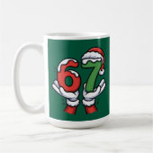 Mug Christmas Santa Hand 67 6 7  (Gauche)