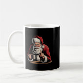 Mug Christmas Santa Middle Finger Sarcastic Xmas Funny (Gauche)
