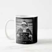 Mug Christmas Santa Mugshot Breaking Entering Xmas Men (Gauche)