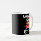 Mug Christmas Santa Says 67 Six Seven Meme Funny Merry (Devant droit)