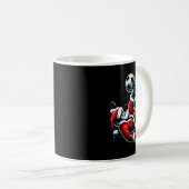 Mug Christmas Santa Soccer Player Bicycle Kick Xmas Ba (Devant droit)