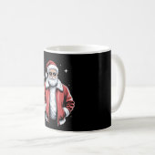 Mug Christmas Santa Sunglasses Leather Jacket Bomber (Devant droit)