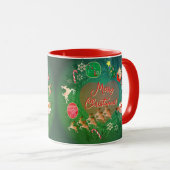 Mug Christmas Santa Wreath  (Devant droit)