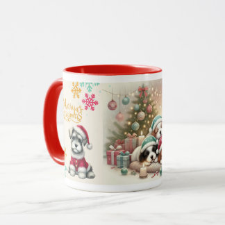 Mug Christmas Schnauzer マグカップ