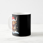 Mug Christmas Scottish Highland Cow Wrapped In Christm (Devant gauche)